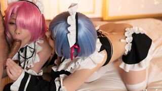 Sucks A Bunch of Cocks with Cum NEW!!! 2022-03-11 FullHD - Aya Komatsu, Nagi Tsukino (2022)