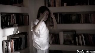 Perv shrink manipulates his teen client.Her takes out his cock while she tell her story and he guarantees her her freedom but in return she has to allow him to fuck her.With no other option she lets him deepthroat her before she rides on his cock - Jill K