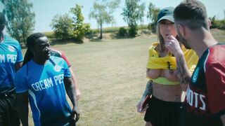 10 Footballers Vs. 1 Fit Milf: Public Outdoor Gangbang - Angie Bloom (2025)