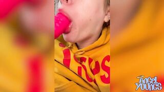 Busty Blonde Angel Youngs Make Pussy Cum with Dragon Tail Dildo - Angel Youngs (2025)