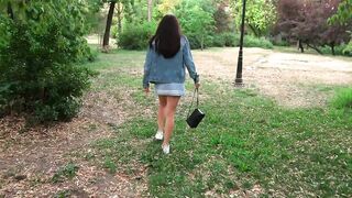 Great Quick Blowjob in the Park with Cum in Mouth - Luna Roulette (2025)