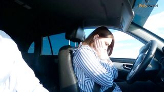 Russian Girl Passed the License Exam (blowjob, Public, Car) - Poly Sweet (2025)