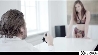 Showy European Babe in Nylons Little Caprice Takes Him for Footjob and Fuck - Little Caprice (2026)