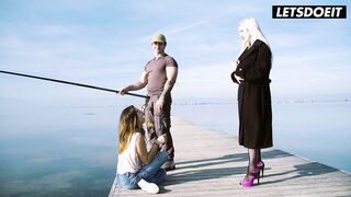 Blonde Milf Risky Fuck with Horny Fisherman - Frida Sante, Georgie Lyall (2026)