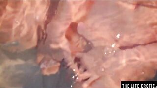 Little Blonde Girl Fingers Her Ass and Pussy in the Tub (2026)