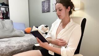 Voyeur of Sexy Brunette Reading a Hot Romance Novel and Getting off to It - Nadia Foxx (2026)