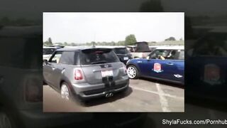 Close - Up POV: Blonde in Public Rally Race (2026)