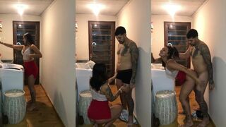 Broke into My House and Ate My Pussy in the Laundry Room - Feline Sex (2026)