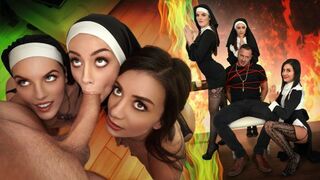 Three Horny Nuns Fuck the Devil Out of Him FullHD - Natalie Brooks, Selena Love, Fiona Frost (2025)