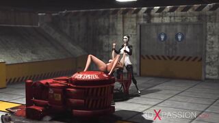 Fuck System in Area 51. Female Android Fucks Hard a Sexy Blonde (2026)