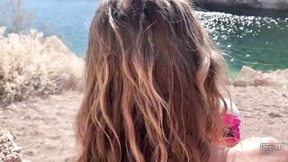 Hiking and Fucking in Thongs in Public Lake Mead - Sparks Go Wild (2026)