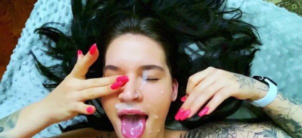 FANTASTIC BLOWJOB WITH FINAL EXPLOSION ON FACE AND MOUTH FullHD - AliaDream (2020)