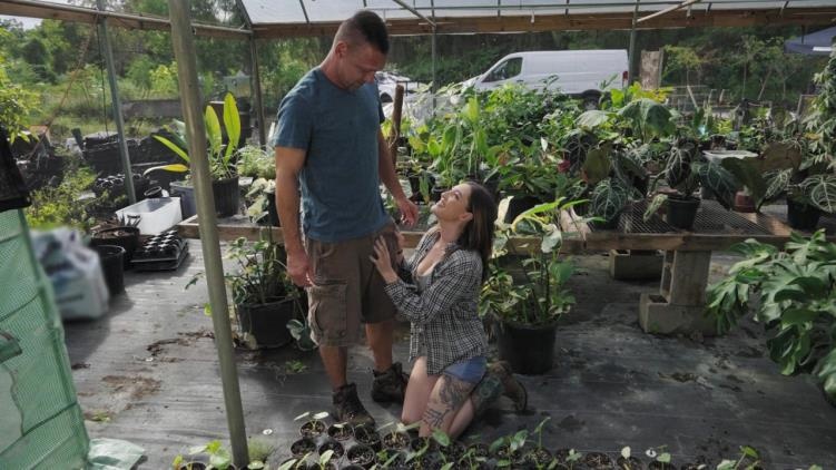 Getting Banged In The Greenhouse FullHD - Katie Kingerie (2022)