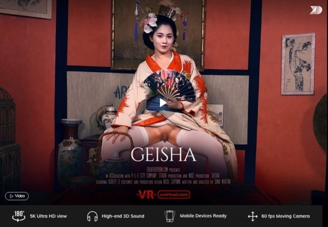 Geisha in 180° X (Virtual 31) - (4K) - VR 3840x1920 (2019)
